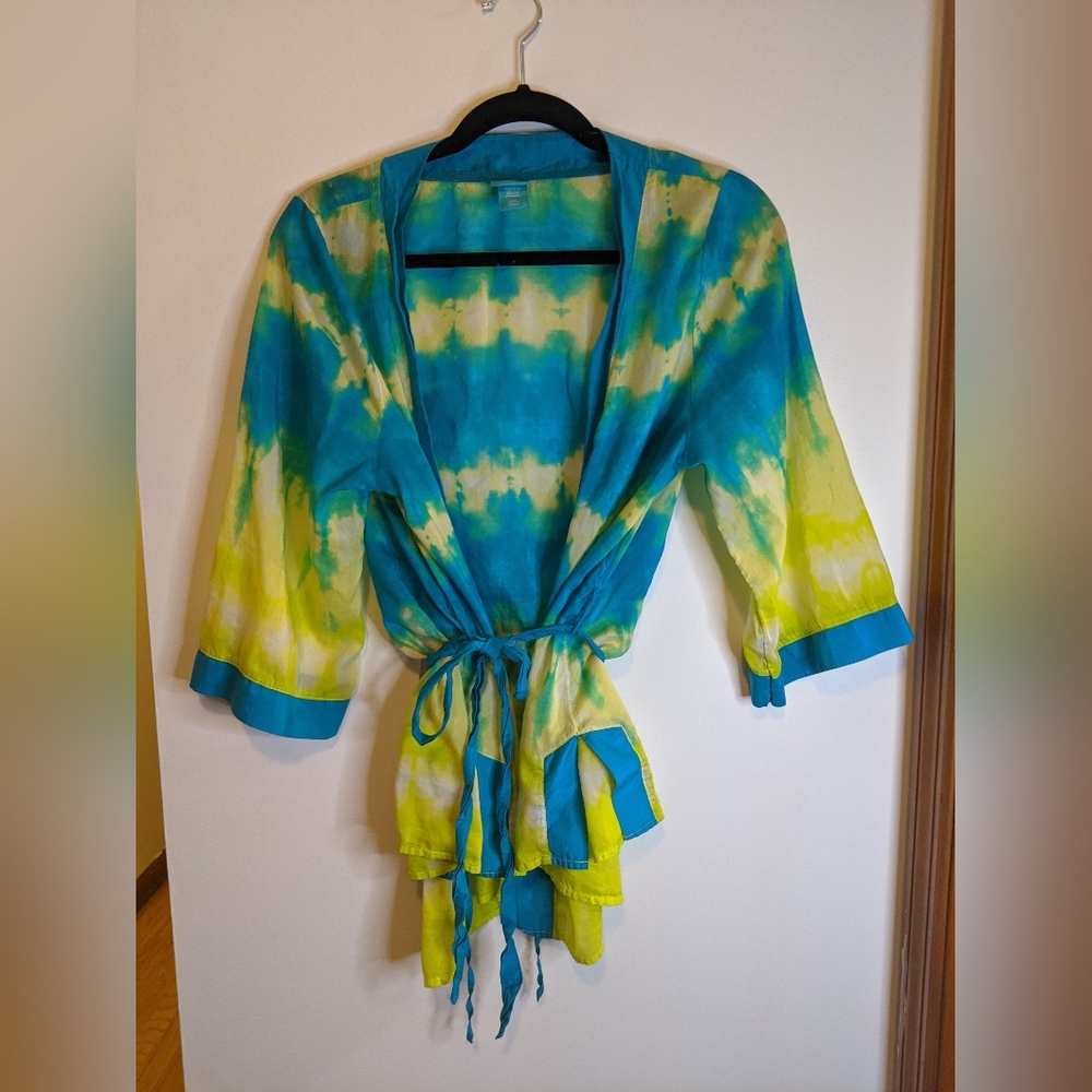 Calypso St. Barth for Target Beachy Tropical Kimono Robe Style Coverup s…